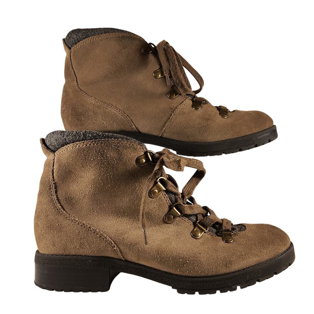 Clarks Collection Ankle Boots Men's Size 7 M Tan Tie-Up Suede Hiking Boot